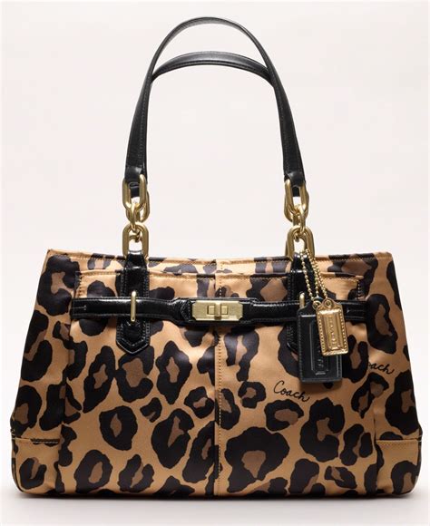 coach ocelot bag|coach ocelot animal print purse.